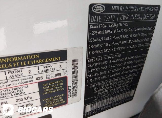 SALGS2EFXEA150712 2014 Land Rover Range Rover photo no. 9