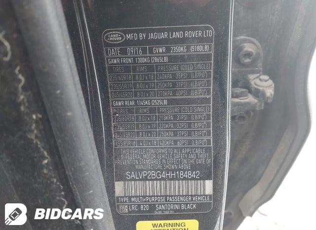 SALVP2BG4HH184842 2017 Land Rover Range Rover photo no. 9