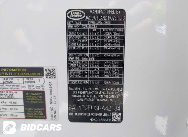 SAL1P9EU3RA421341 2024 Land Rover Range Rover photo no. 9