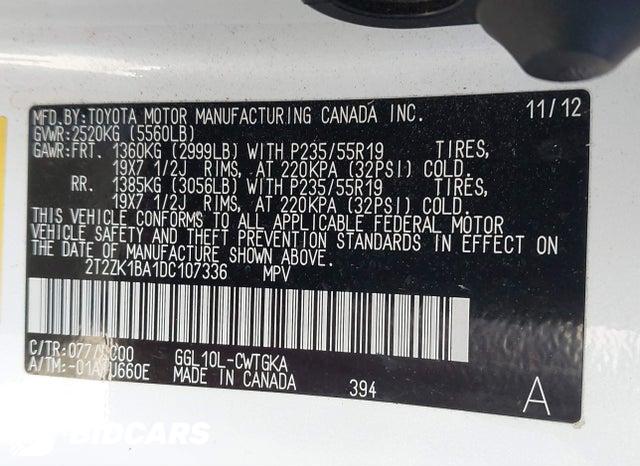 2T2ZK1BA1DC107336 2013 Lexus RX photo no. 9