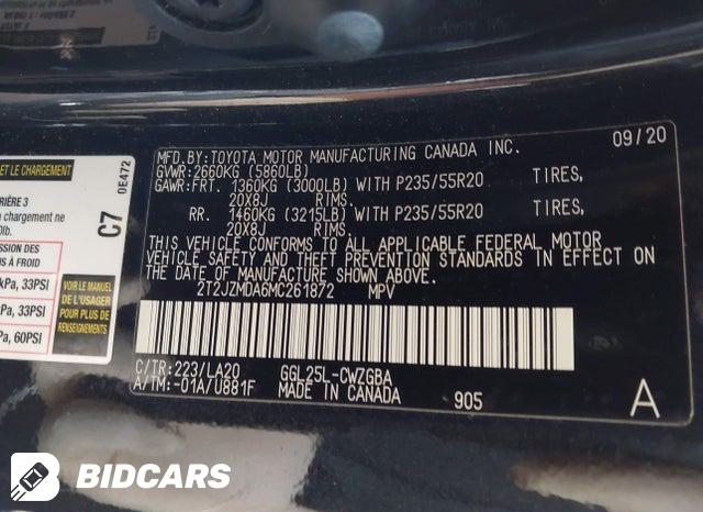 2021 Lexus RX — VIN 2T2JZMDA6MC261872, şəkil 9