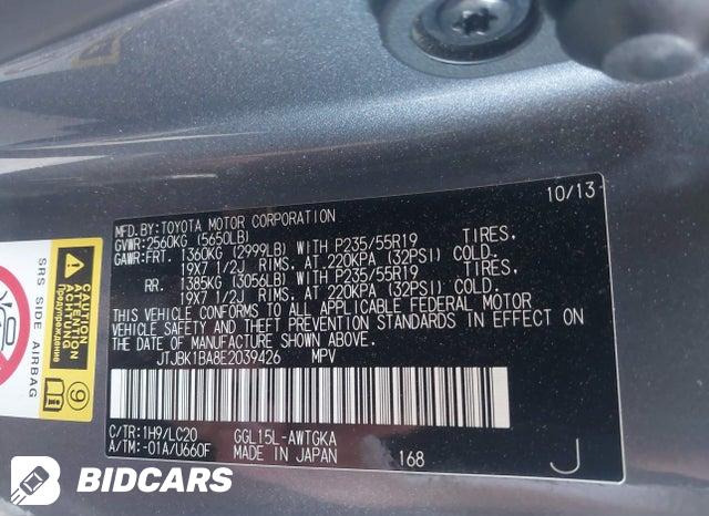 JTJBK1BA8E2039426 2014 Lexus RX photo no. 9