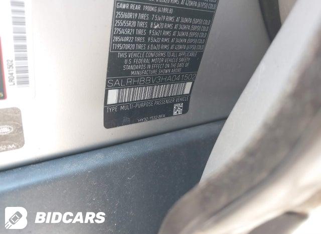 SALRHBBV3HA041502 2017 Land Rover Discovery photo no. 9
