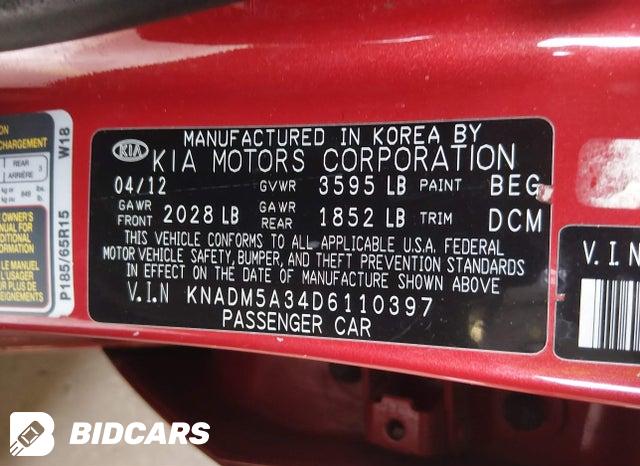 KNADM5A34D6110397 2013 KIA Rio photo no. 9