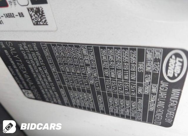 SALYT2EX4NA329581 2022 Land Rover Range Rover photo no. 9