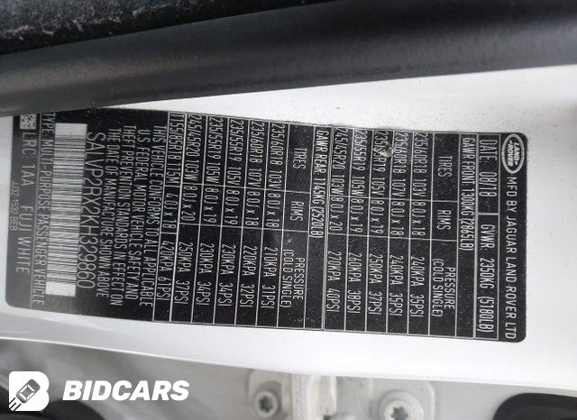 2019 Land Rover Range Rover — VIN SALVP2RX2KH329860, фото 9