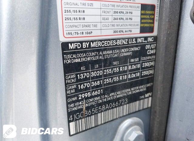 4JGCB65E58A066723 2008 Mercedes-Benz R-Class photo no. 9