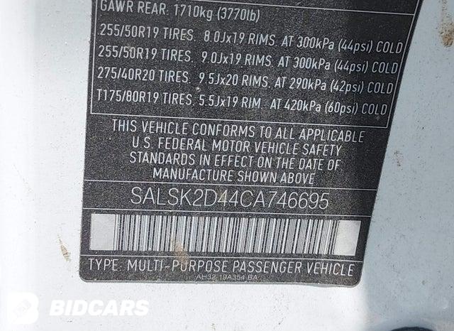 SALSK2D44CA746695 2012 Land Rover Range Rover photo no. 9