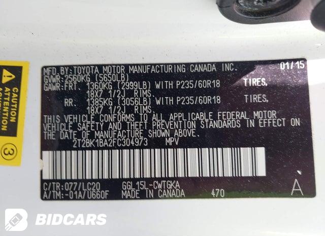 2T2BK1BA2FC304973 2015 Lexus RX photo no. 9