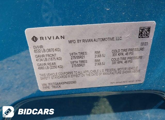7FCTGAAA0PN020360 2023 Rivian R1T photo no. 9