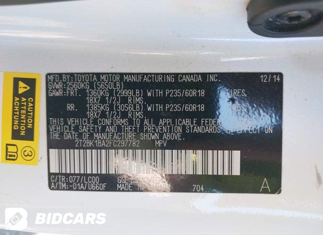 2T2BK1BA2FC297782 2015 Lexus RX photo no. 9
