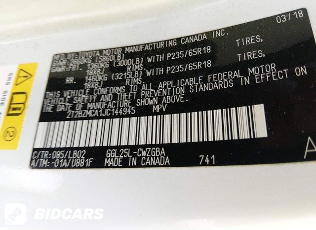 2T2BZMCA1JC144945 2018 Lexus RX photo no. 9