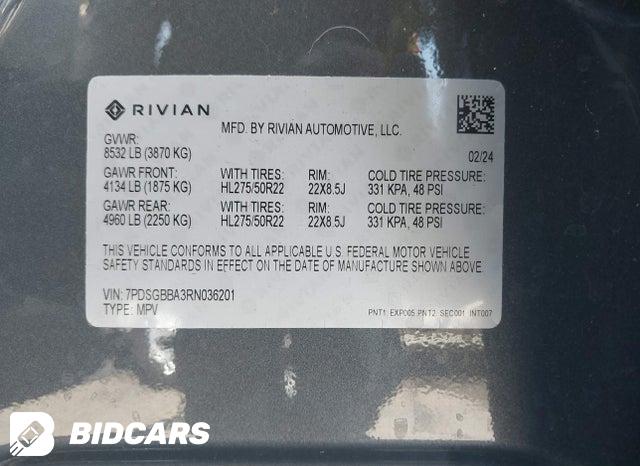 7PDSGBBA3RN036201 2024 Rivian R1S photo no. 9