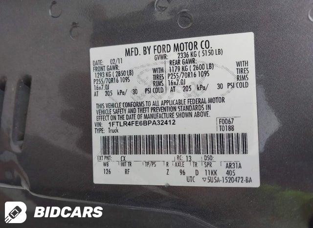 1FTLR4FE6BPA32412 2011 Ford Ranger photo no. 9