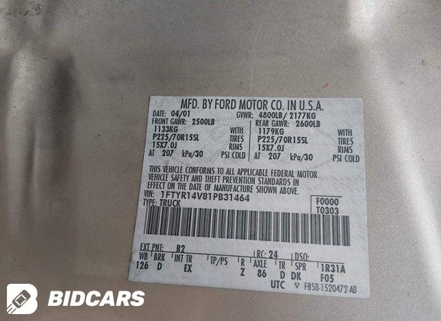 1FTYR14V81PB31464 2001 Ford Ranger photo no. 9