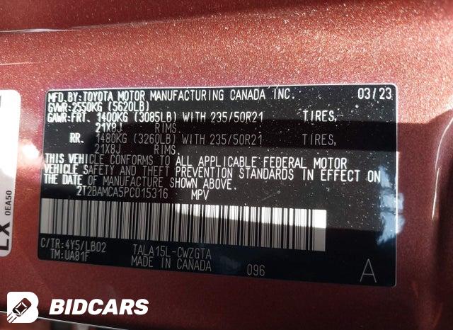 2T2BAMCA5PC015316 2023 Lexus RX photo no. 9