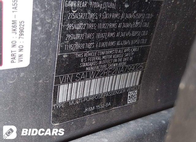 SALWZ2RE2NA799025 2022 Land Rover Range Rover photo no. 9