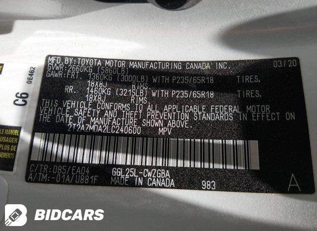 2T2AZMDA2LC240600 2020 Lexus RX photo no. 9