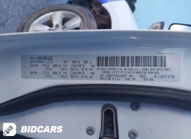 1C6RR7FTXGS165437 2016 RAM 1500 photo no. 9