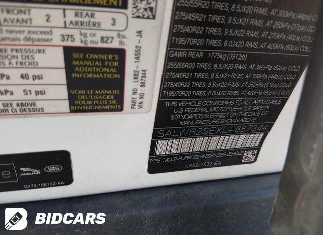 SALWR2SEXLA887344 2020 Land Rover Range Rover photo no. 9