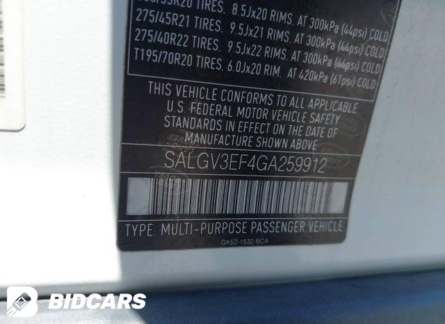 SALGV3EF4GA259912 2016 Land Rover Range Rover photo no. 9
