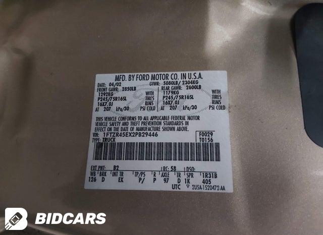 1FTZR45EX2PB29446 2002 Ford Ranger photo no. 9