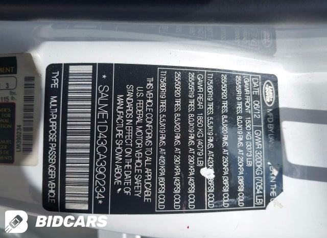 SALME1D43CA390234 2012 Land Rover Range Rover photo no. 9
