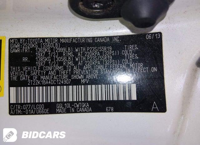 2T2ZK1BA4DC124907 2013 Lexus RX photo no. 9