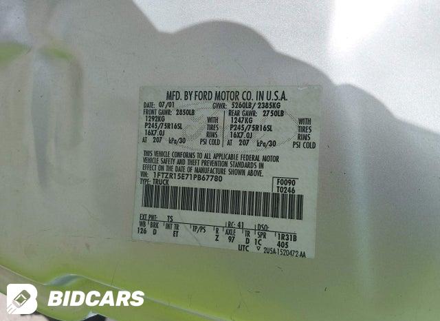 1FTZR15E71PB67780 2001 Ford Ranger photo no. 9