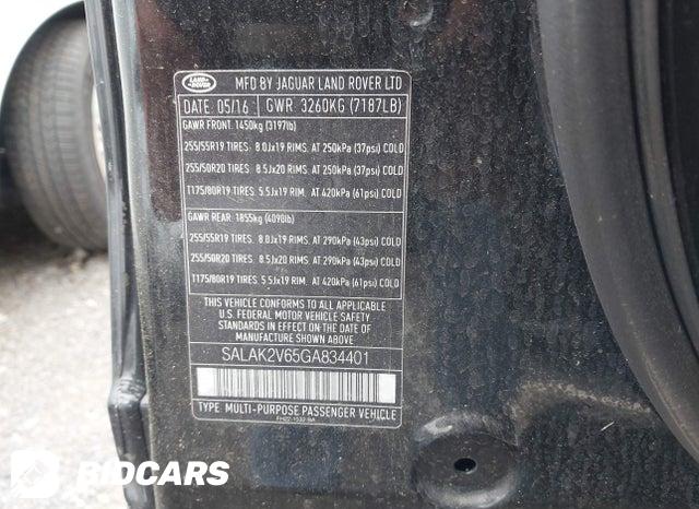 SALAK2V65GA834401 2016 Land Rover LR4 photo no. 9