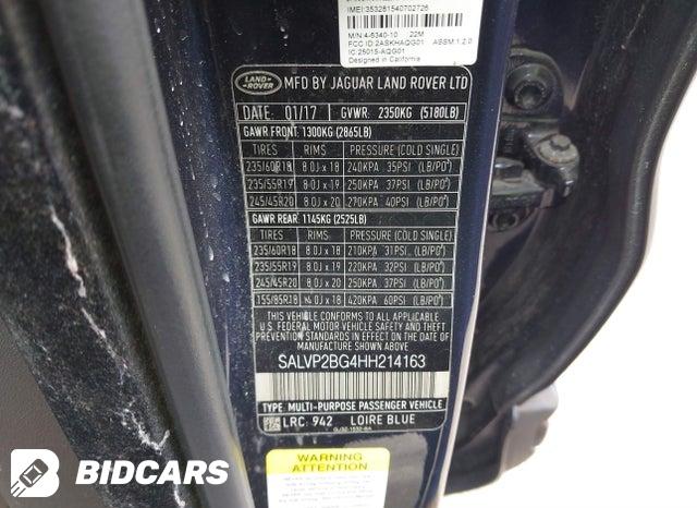 SALVP2BG4HH214163 2017 Land Rover Range Rover photo no. 9