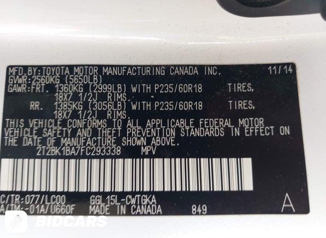 2T2BK1BA7FC293338 2015 Lexus RX photo no. 9