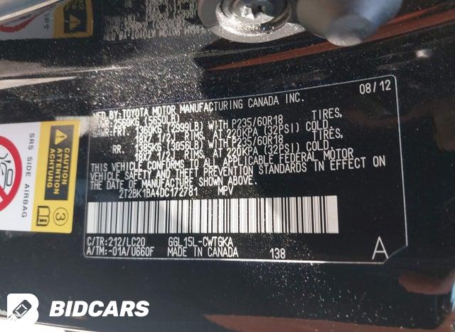 2T2BK1BA4DC172781 2013 Lexus RX photo no. 9