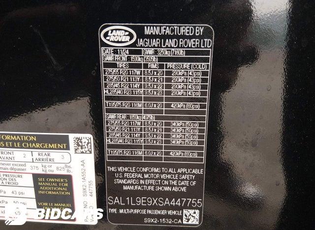 2025 Land Rover Range Rover — VIN SAL1L9E9XSA447755, фото 9