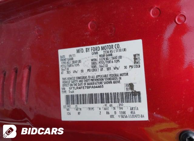 1FTLR4FE7BPA94465 2011 Ford Ranger photo no. 9