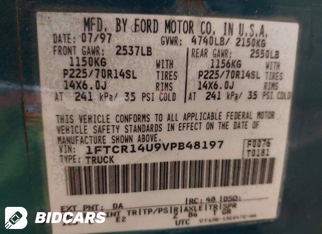 1FTCR14U9VPB48197 1997 Ford Ranger photo no. 9
