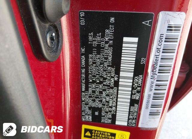 2T2BK1BA3AC056869 2010 Lexus RX photo no. 9