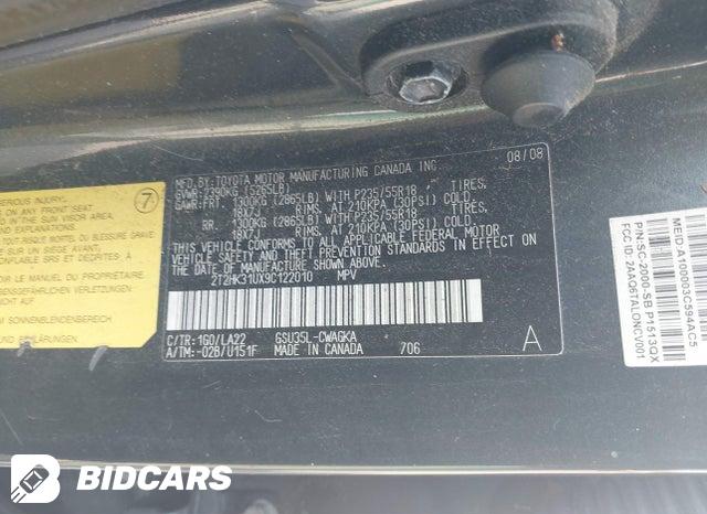 2T2HK31UX9C122010 2009 Lexus RX photo no. 9