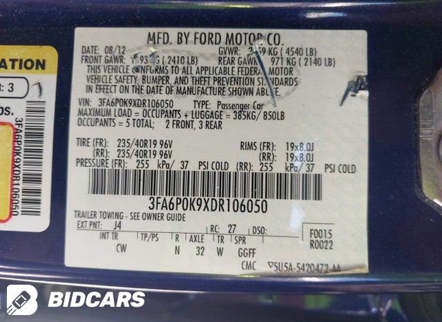 3FA6P0K9XDR106050 2013 Ford Fusion photo no. 9