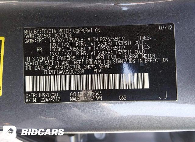 JTJZB1BA9D2007288 2013 Lexus RX photo no. 9