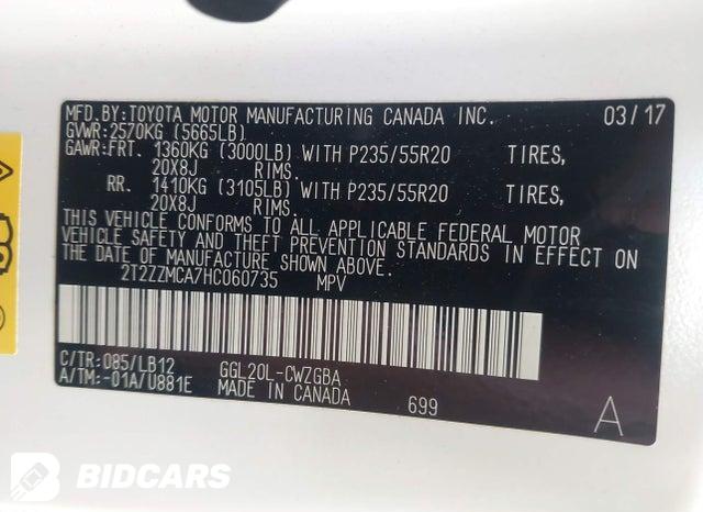 2T2ZZMCA7HC060735 2017 Lexus RX photo no. 9