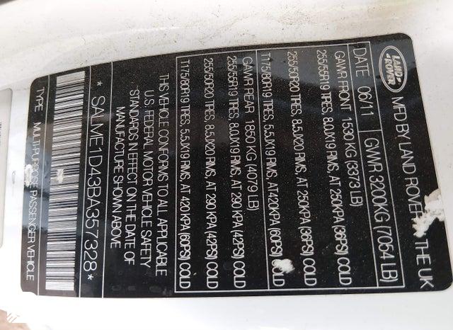 SALME1D43BA357328 2011 Land Rover Range Rover photo no. 9
