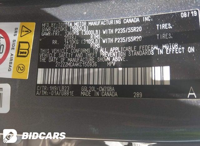 2T2ZZMCA4KC150836 2019 Lexus RX photo no. 9