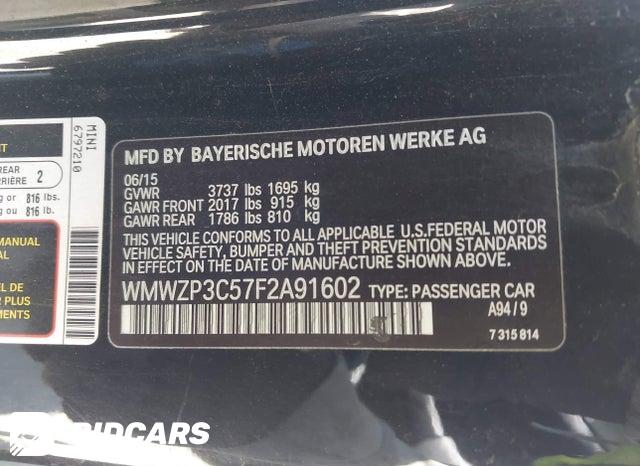 WMWZP3C57F2A91602 2015 Mini Convertible photo no. 9