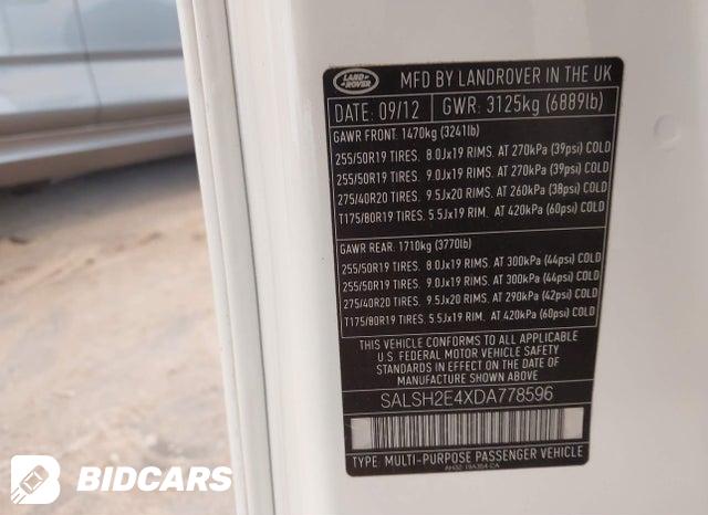 SALSH2E4XDA778596 2013 Land Rover Range Rover photo no. 9