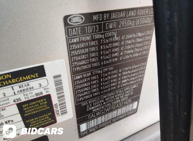 SALWG2WF5EA321426 2014 Land Rover Range Rover photo no. 9