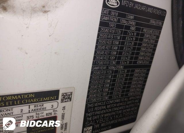 SALYB2EX1KA795905 2019 Land Rover Range Rover photo no. 9