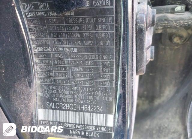 SALCR2BG2HH642234 2017 Land Rover Discovery photo no. 9