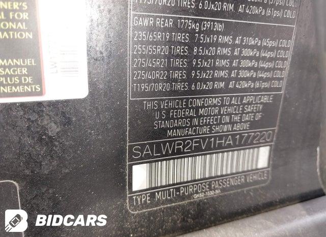 SALWR2FV1HA177220 2017 Land Rover Range Rover photo no. 9