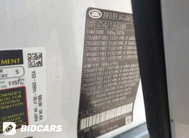 SALRT2RV2JA067955 2018 Land Rover Discovery photo no. 9